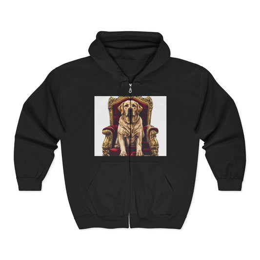 Custom Pet Portrait Unisex Zip-Up Hoodie | Funny Pet Gift