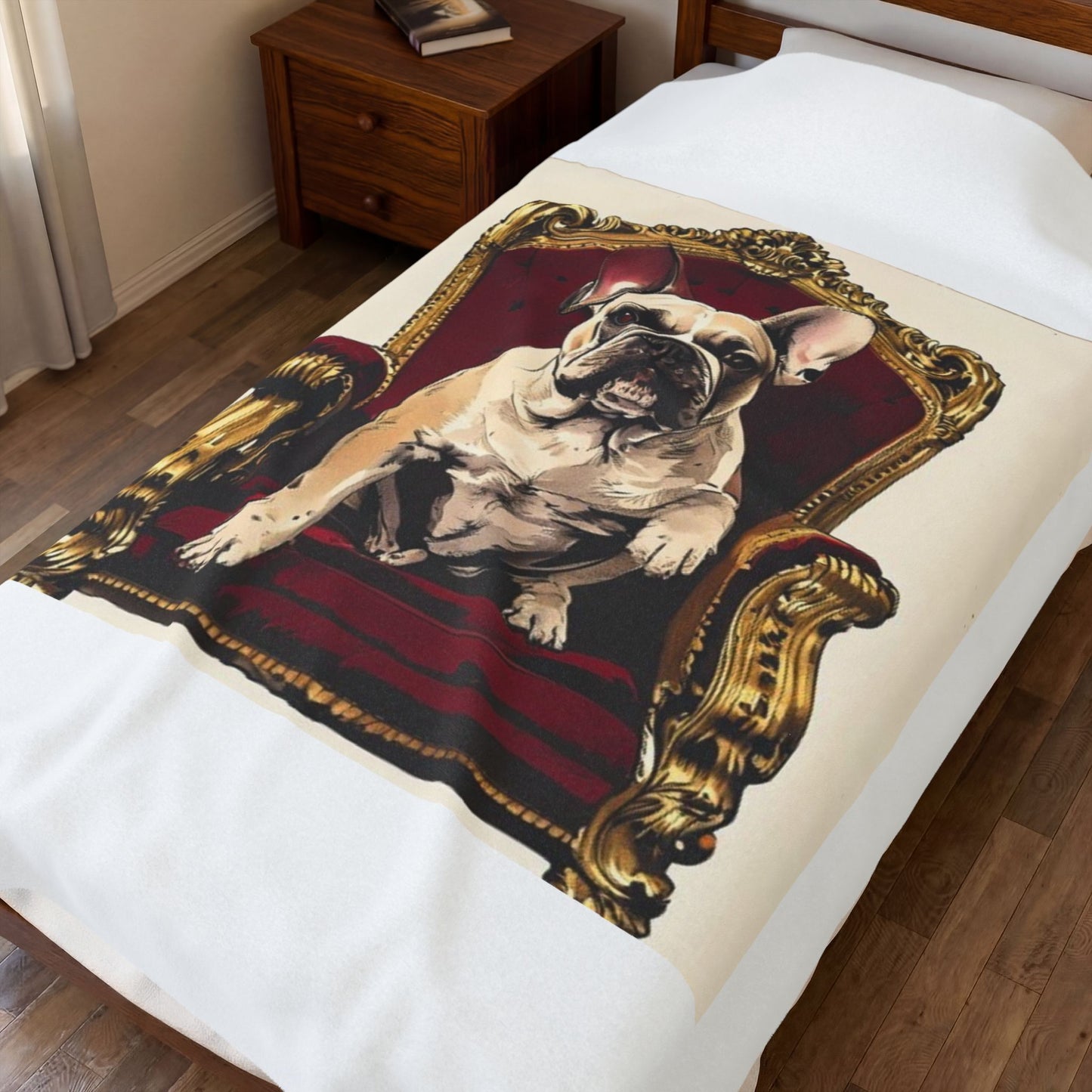 Custom Pet Portrait Fleece Blanket | Funny Pet Gift