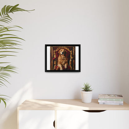 Custom Pet Portrait Framed Matte Canvas Print | Funny Pet Gift