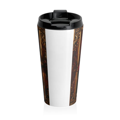 Custom Pet Portrait Stainless Steel Travel Mug | Funny Pet Gift