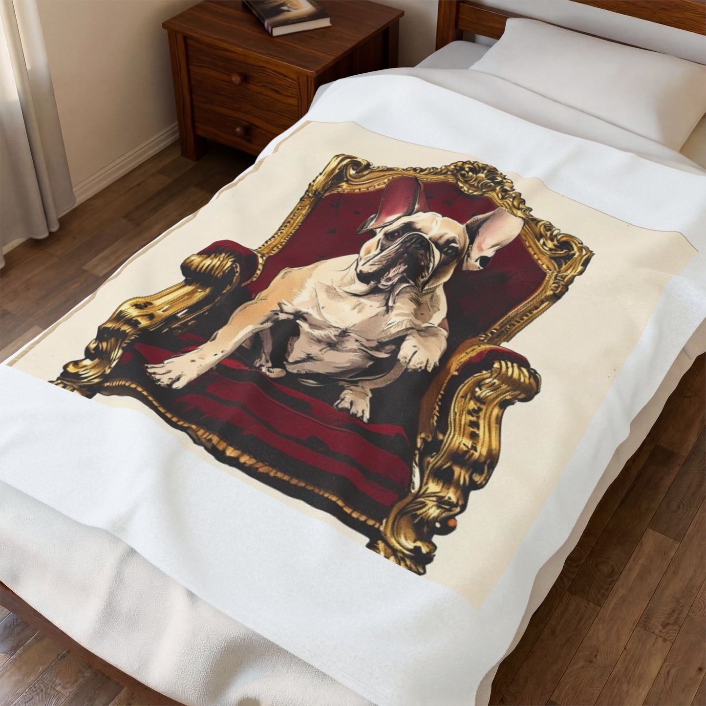 Custom Pet Portrait Fleece Blanket | Funny Pet Gift