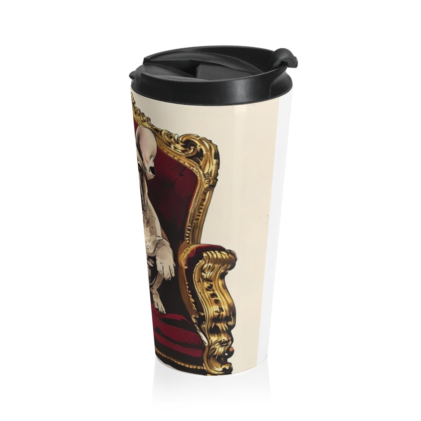 Custom Pet Portrait Stainless Steel Travel Mug | Funny Pet Gift