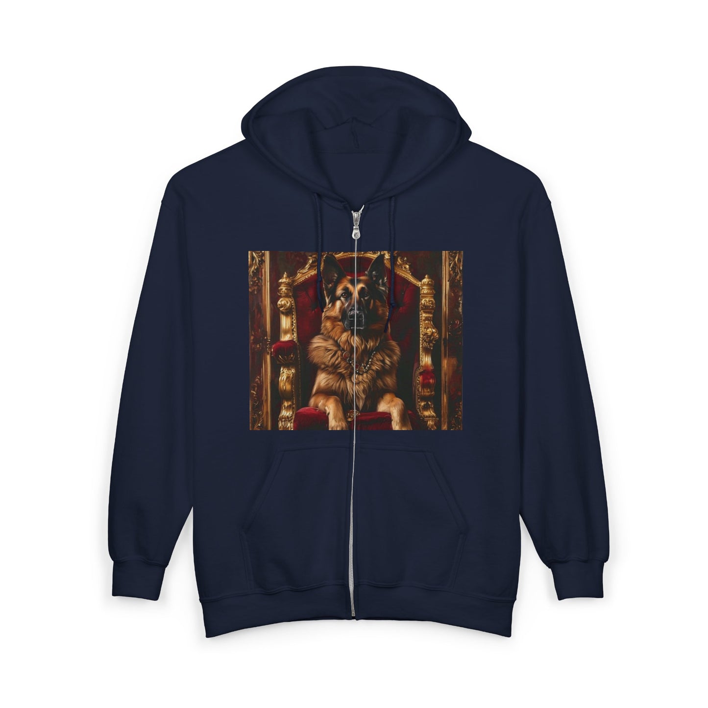 Custom Pet Portrait Unisex Zip-Up Hoodie | Funny Pet Gift