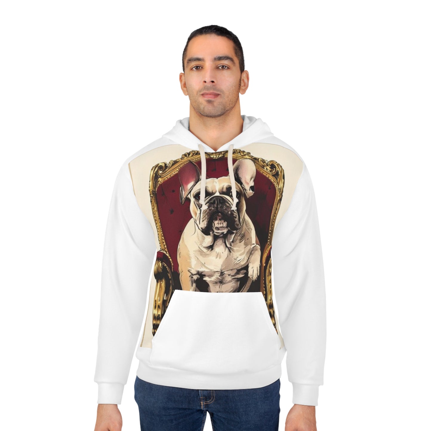 Custom Pet Portrait All-Over Print Pullover Hoodie | Funny Pet Gift