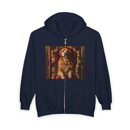 Custom Pet Portrait Unisex Zip-Up Hoodie | Funny Pet Gift