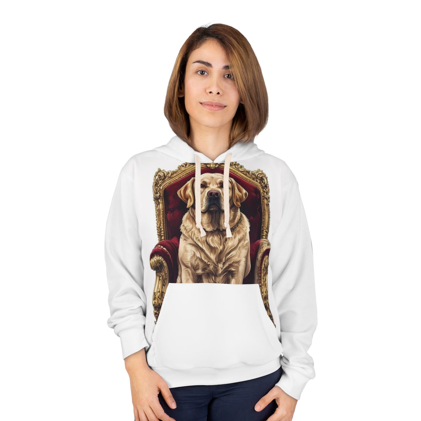 Custom Pet Portrait All-Over Print Pullover Hoodie | Funny Pet Gift