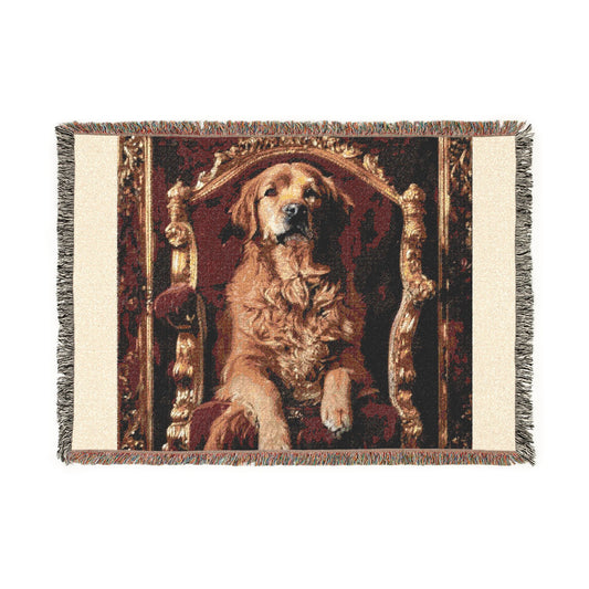 Custom Pet Portrait Woven Blanket | Funny Pet Gift