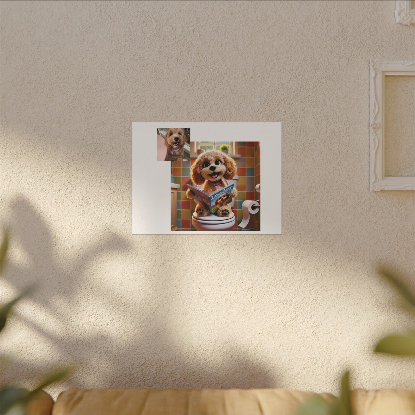 Custom Pet Portrait Canvas Print | Funny Pet Gift