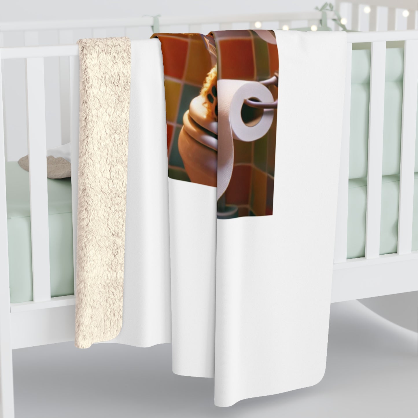 Custom Pet Portrait Sherpa Fleece Blanket | Funny Pet Gift