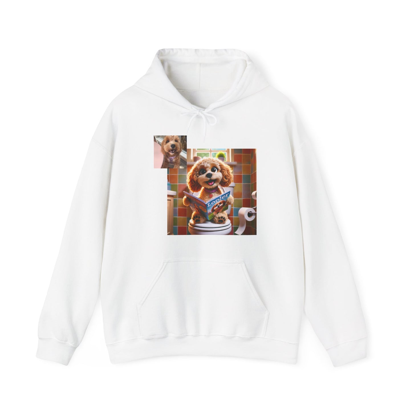 Custom Pet Portrait Unisex Pullover Hoodie | Funny Pet Gift