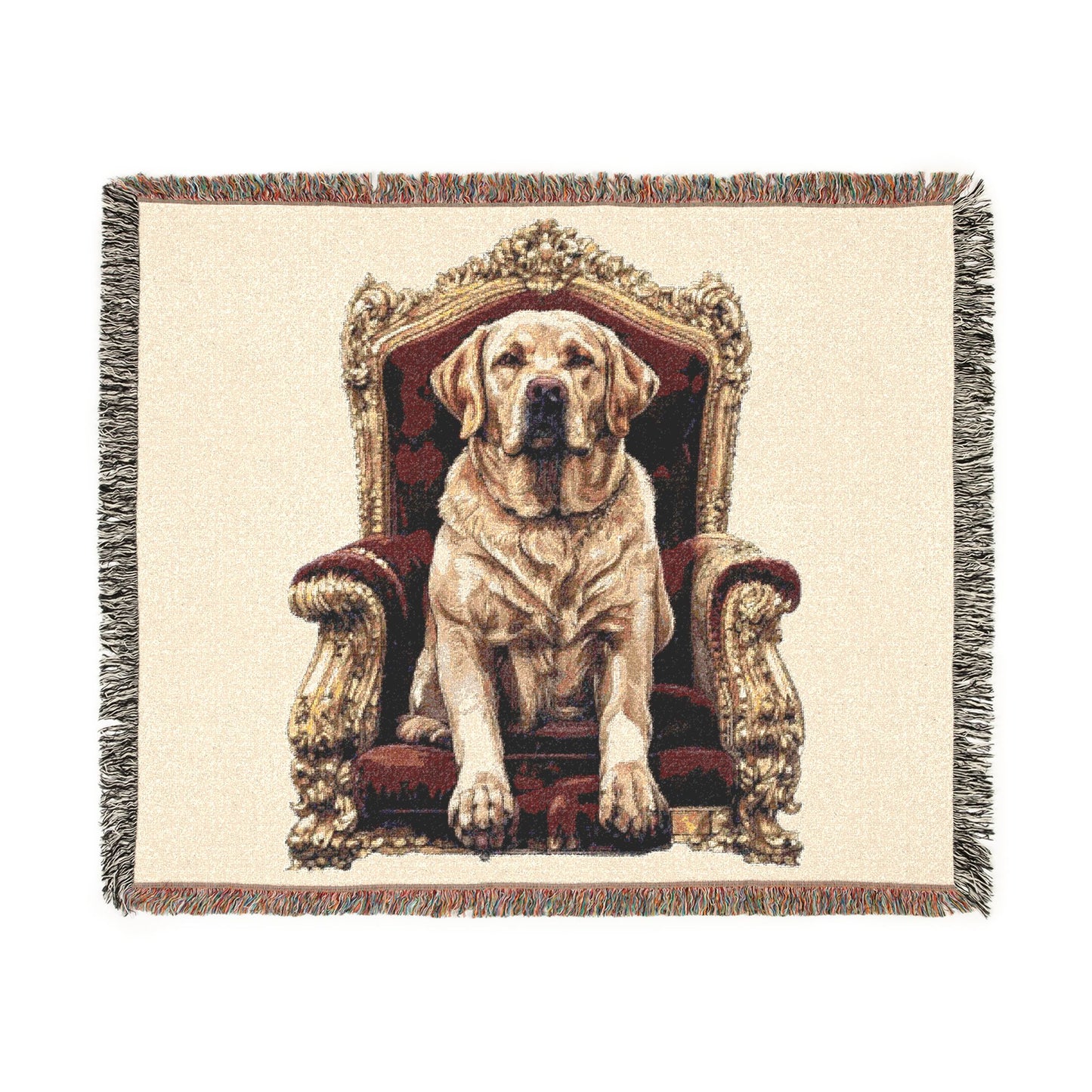 Custom Pet Portrait Woven Blanket | Funny Pet Gift