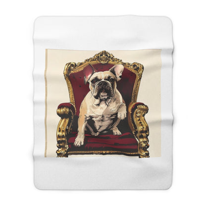 Custom Pet Portrait Sherpa Fleece Blanket | Funny Pet Gift