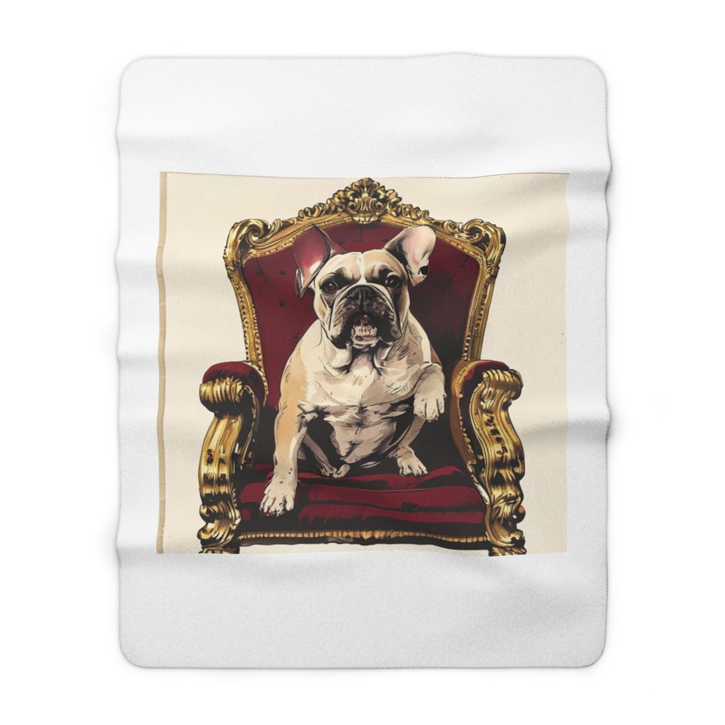 Custom Pet Portrait Sherpa Fleece Blanket | Funny Pet Gift