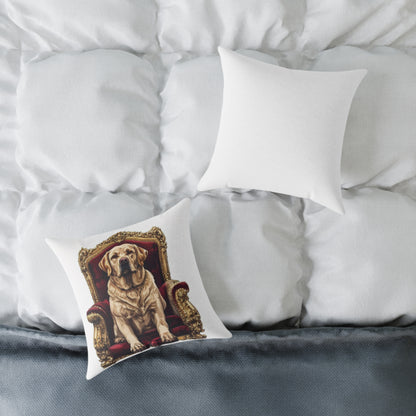Custom Pet Portrait Square Canvas Pillow | Funny Pet Gift