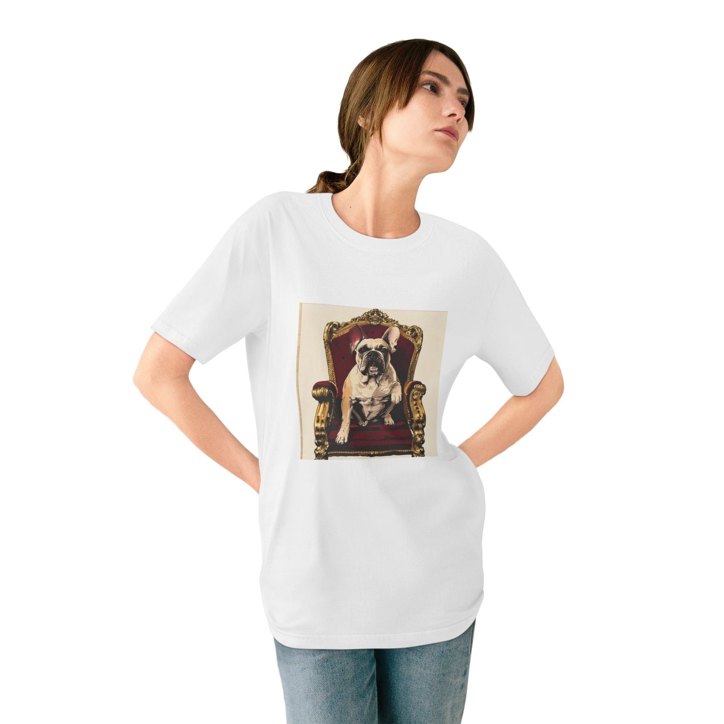 Custom Pet Portrait Organic Unisex T-Shirt | Funny Pet Gift