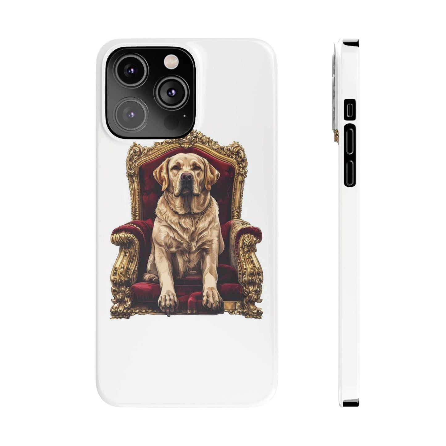 Custom Pet Portrait Slim Phone Case | Funny Pet Gift