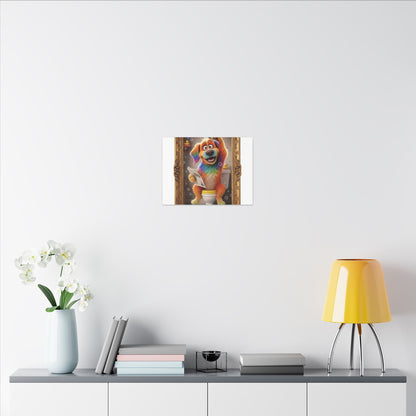 Custom Pet Portrait Canvas Print | Funny Pet Gift