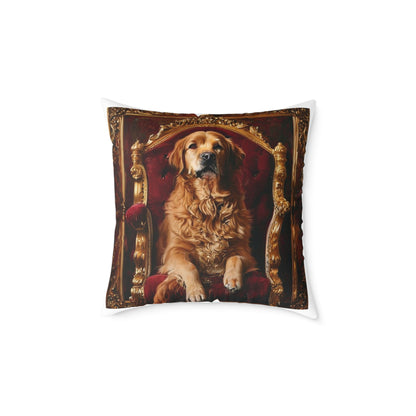 Custom Pet Portrait Square Canvas Pillow | Funny Pet Gift