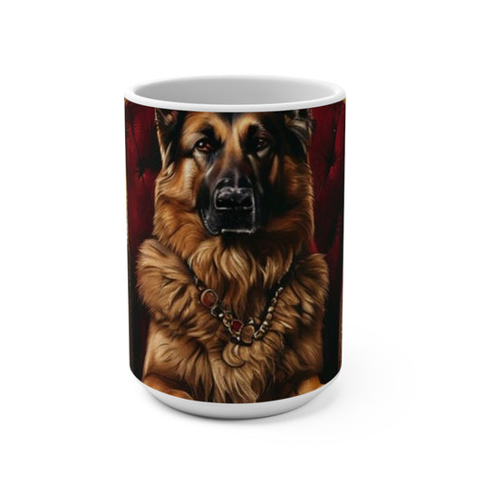 Custom Pet Portrait 15Oz Ceramic Mug | Funny Pet Gift