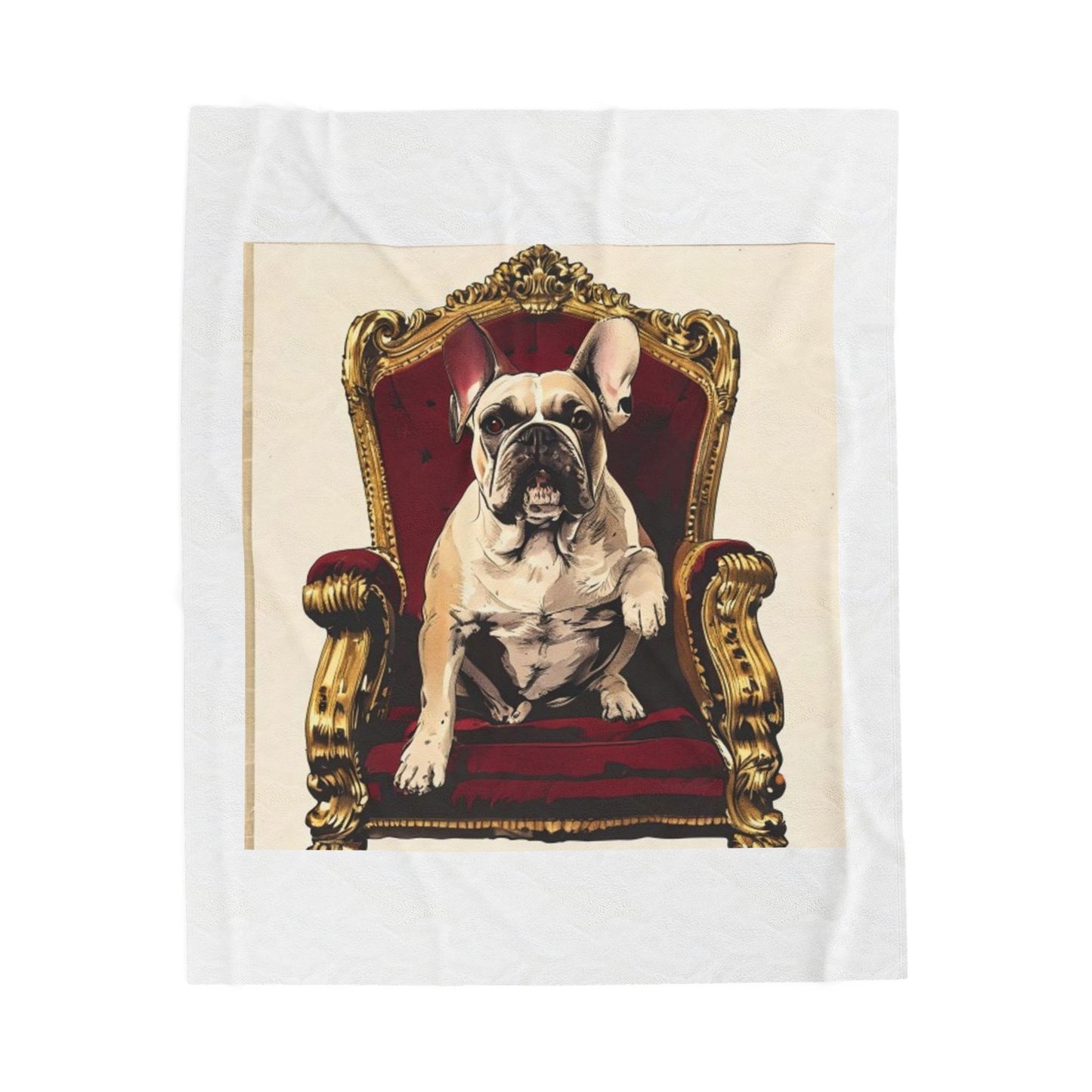 Custom Pet Portrait Fleece Blanket | Funny Pet Gift