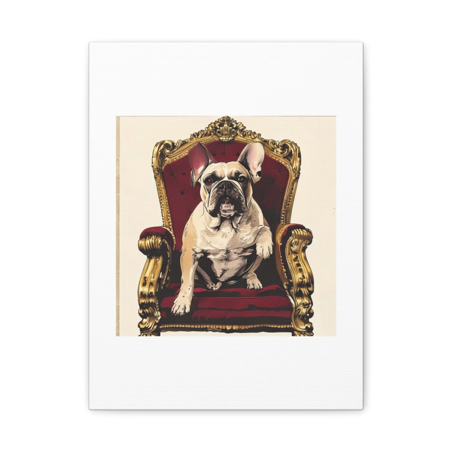 Custom Pet Portrait Classic Stretched Canvas Print | Funny Pet Gift