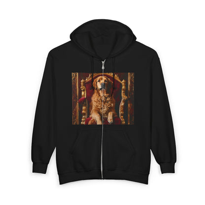 Custom Pet Portrait Unisex Zip-Up Hoodie | Funny Pet Gift