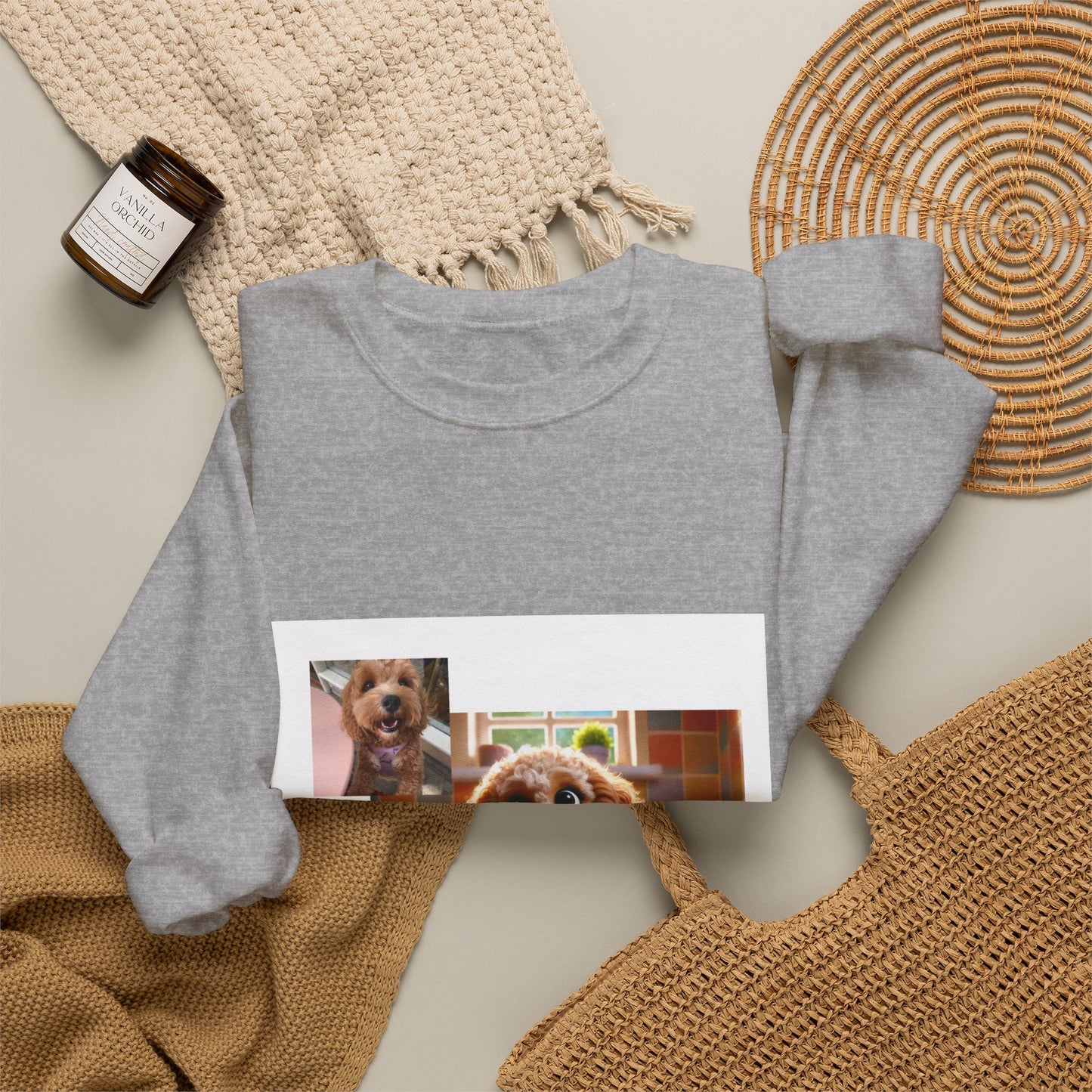 Custom Pet Portrait Unisex Sweatshirt | Funny Pet Gift
