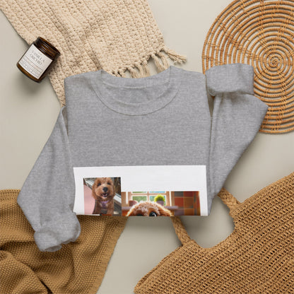 Custom Pet Portrait Unisex Sweatshirt | Funny Pet Gift