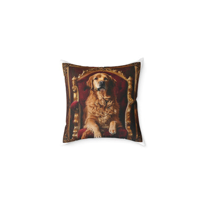Custom Pet Portrait Square Canvas Pillow | Funny Pet Gift