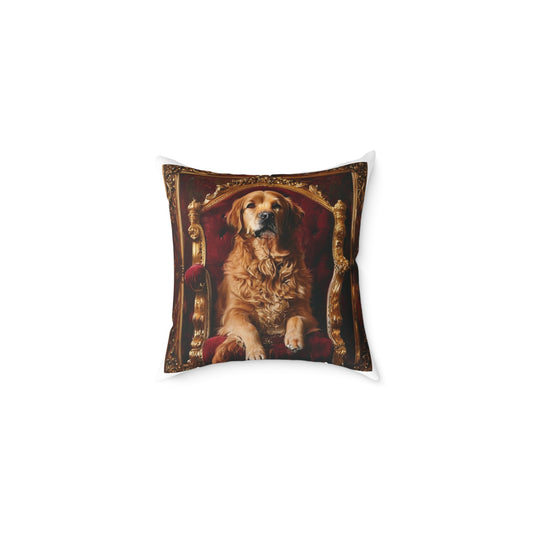 Custom Pet Portrait Square Canvas Pillow | Funny Pet Gift