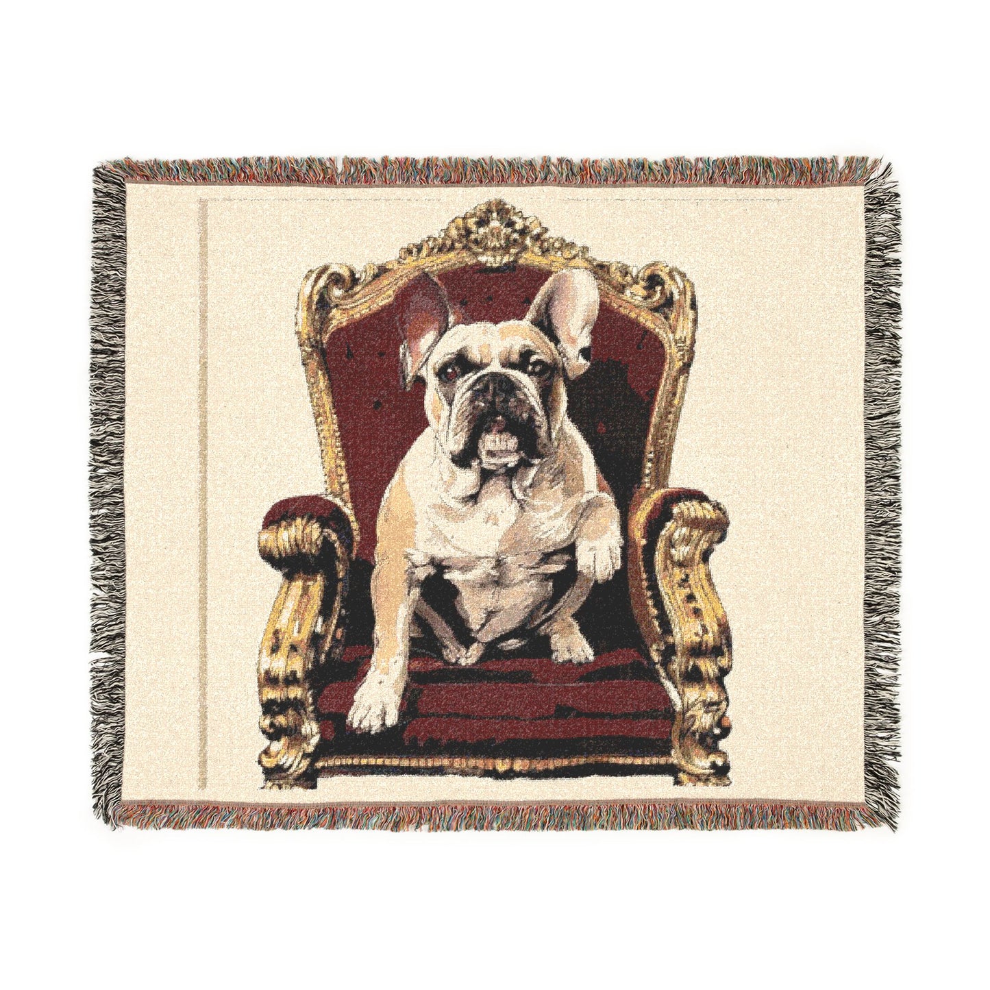 Custom Pet Portrait Woven Blanket | Funny Pet Gift