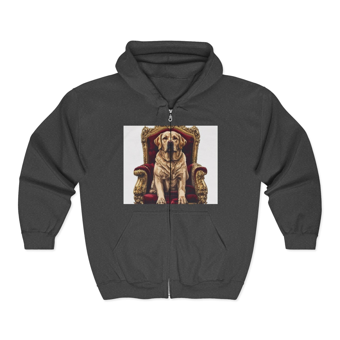 Custom Pet Portrait Unisex Zip-Up Hoodie | Funny Pet Gift