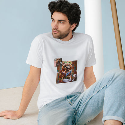 Custom Pet Portrait Organic Unisex T-Shirt | Funny Pet Gift