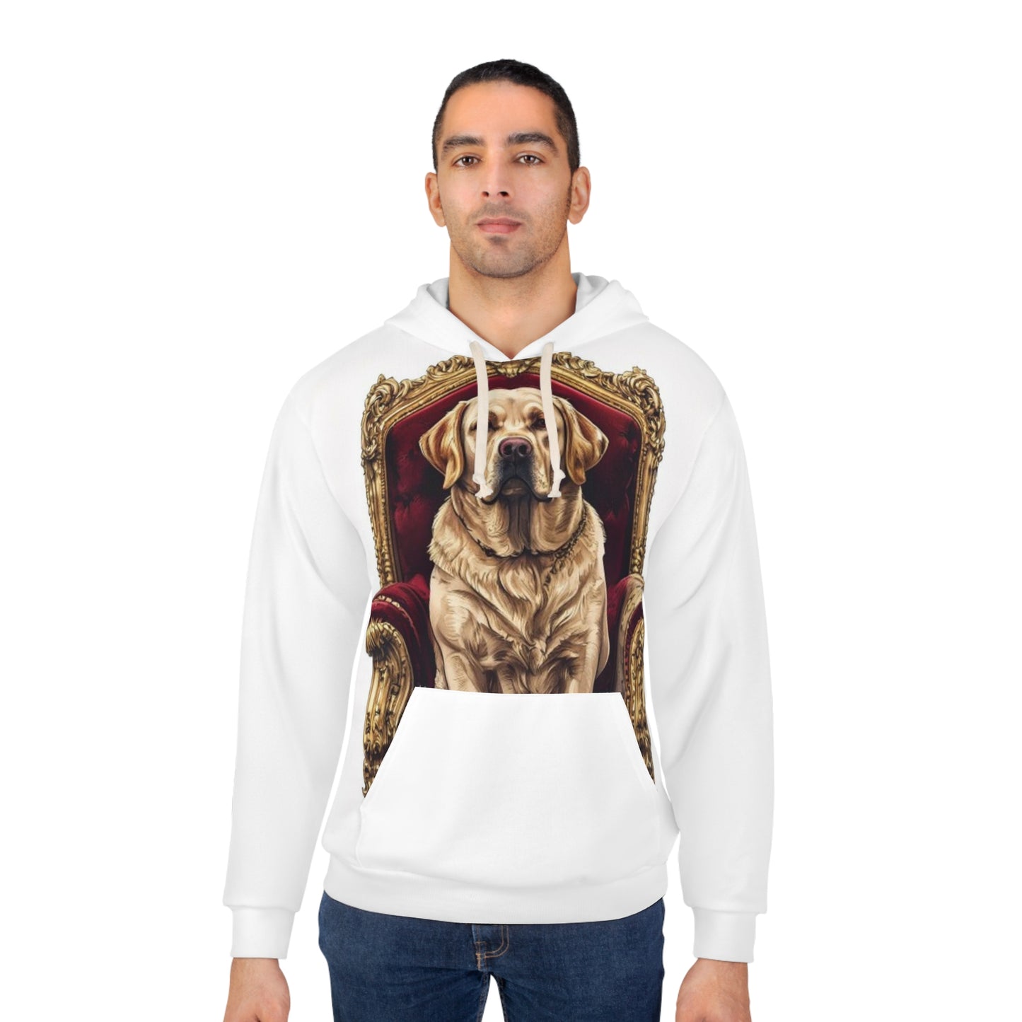 Custom Pet Portrait All-Over Print Pullover Hoodie | Funny Pet Gift