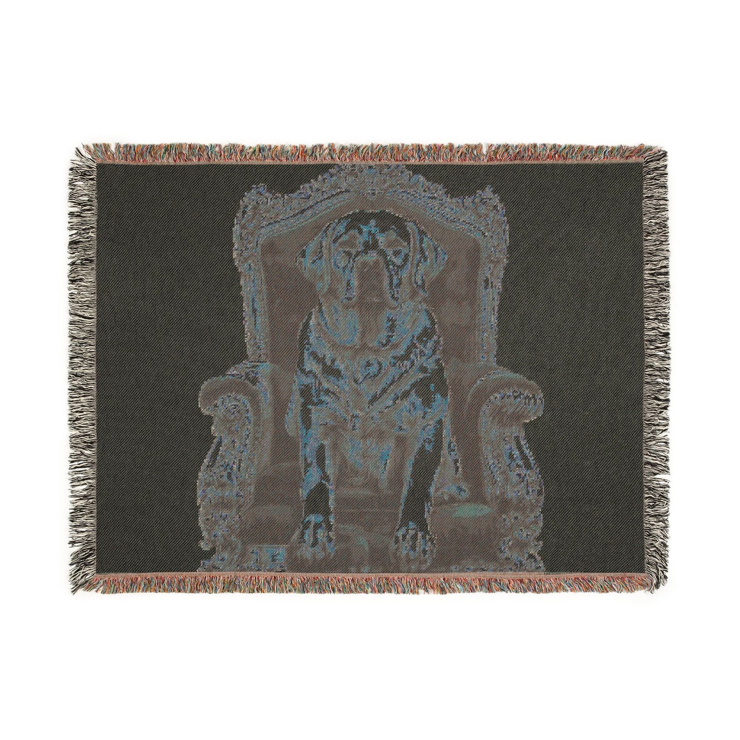 Custom Pet Portrait Woven Blanket | Funny Pet Gift