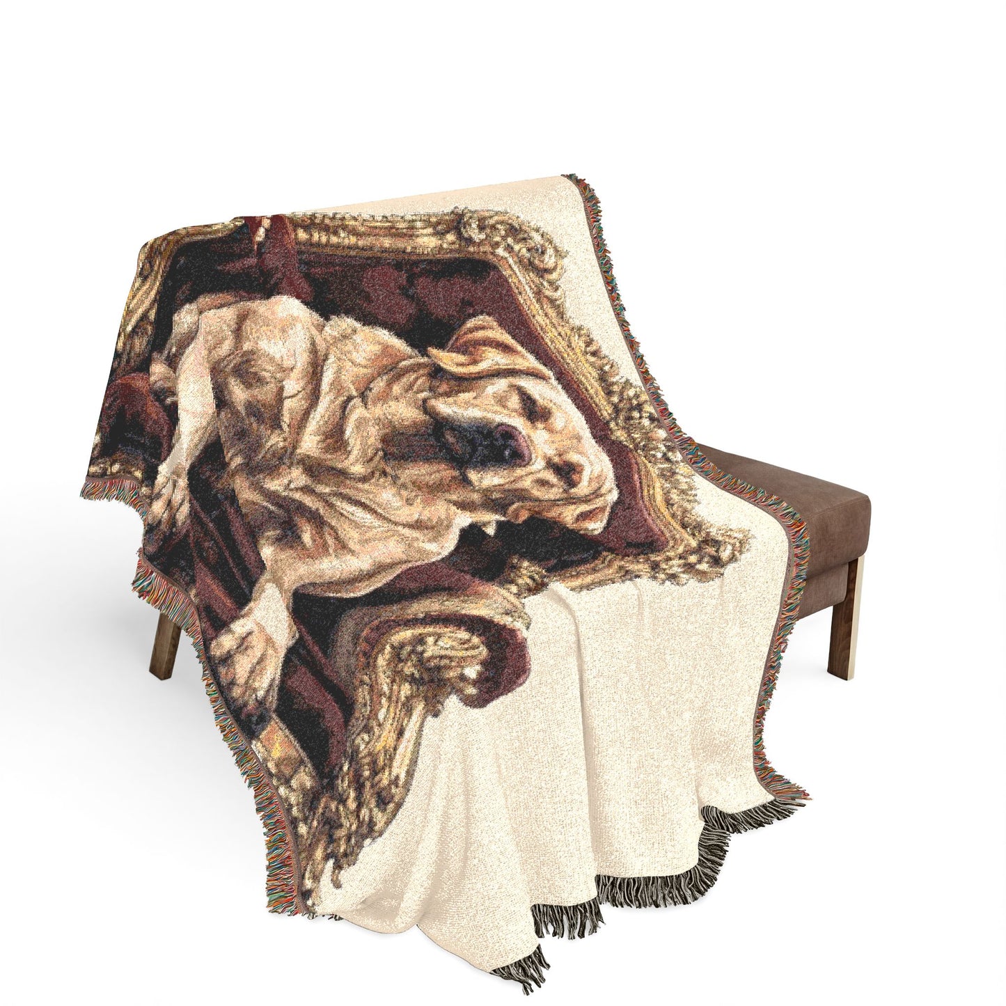 Custom Pet Portrait Woven Blanket | Funny Pet Gift