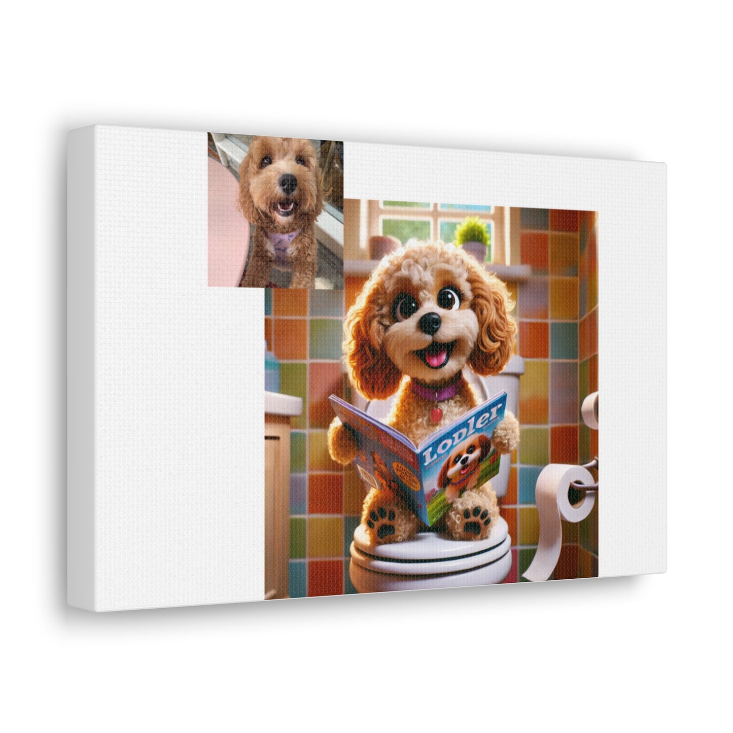 Custom Pet Portrait Classic Stretched Canvas Print | Funny Pet Gift