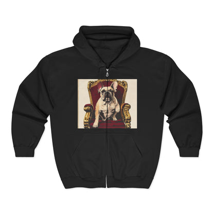 Custom Pet Portrait Unisex Zip-Up Hoodie | Funny Pet Gift