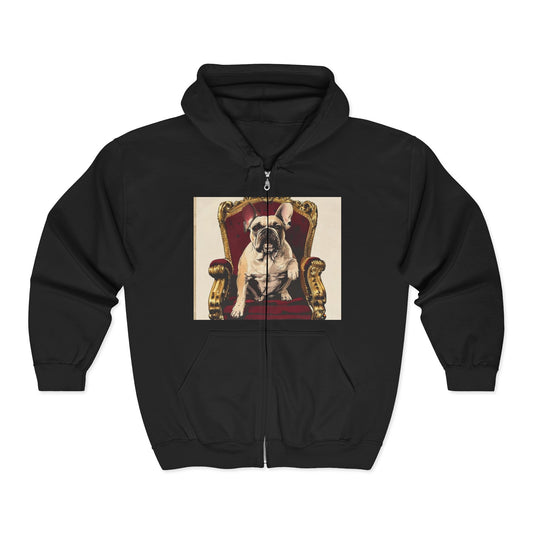 Custom Pet Portrait Unisex Zip-Up Hoodie | Funny Pet Gift