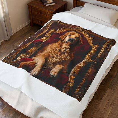Custom Pet Portrait Fleece Blanket | Funny Pet Gift