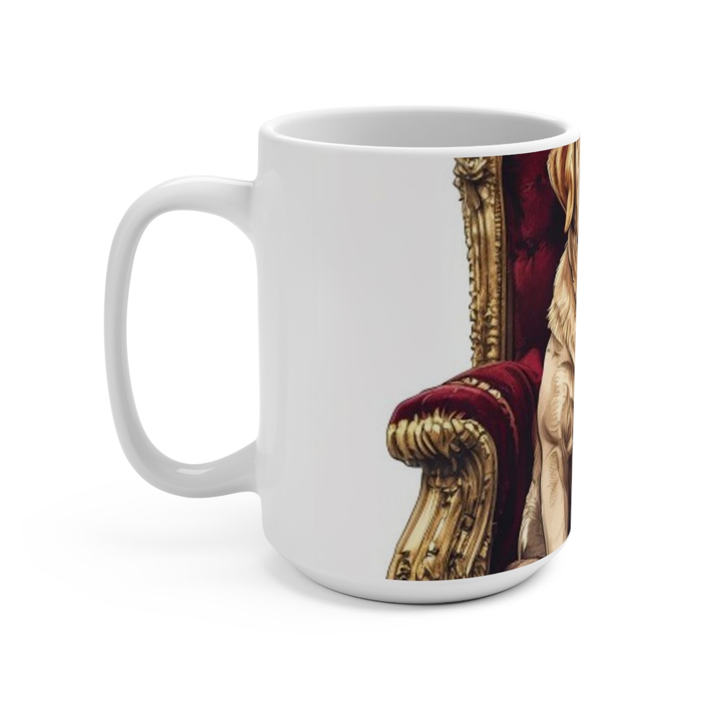 Custom Pet Portrait 15Oz Ceramic Mug | Funny Pet Gift