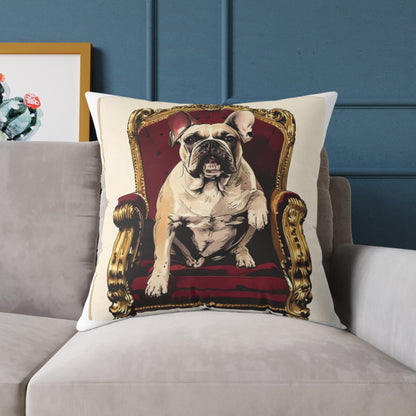 Custom Pet Portrait Square Canvas Pillow | Funny Pet Gift
