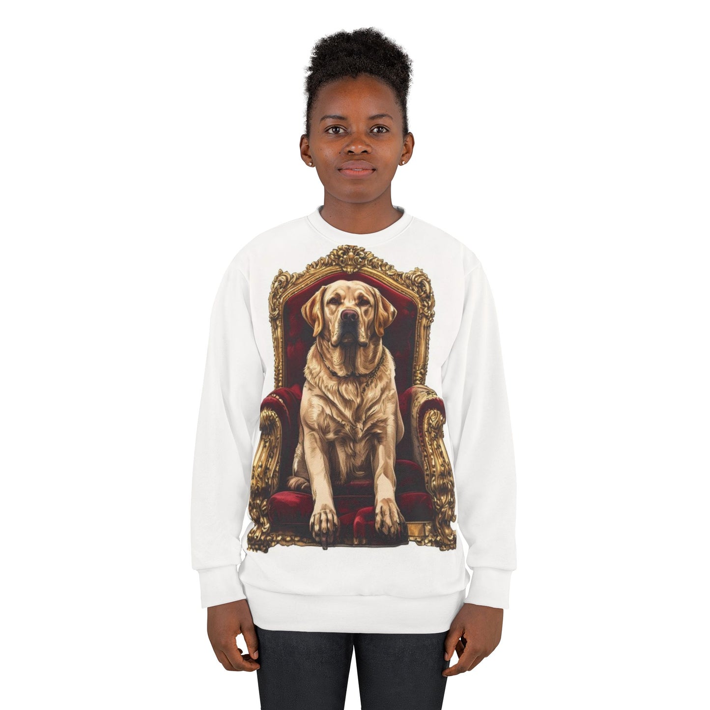 Custom Pet Portrait All-Over Print Sweatshirt | Funny Pet Gift