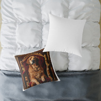 Custom Pet Portrait Square Canvas Pillow | Funny Pet Gift