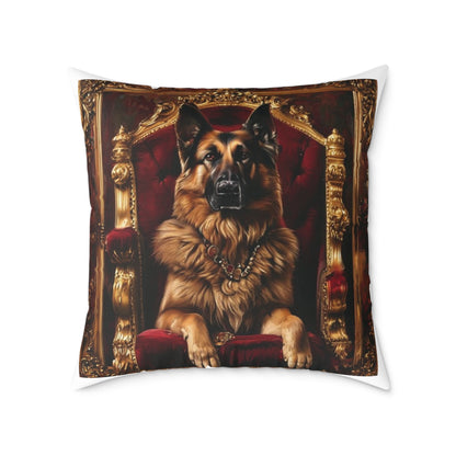 Custom Pet Portrait Square Canvas Pillow | Funny Pet Gift