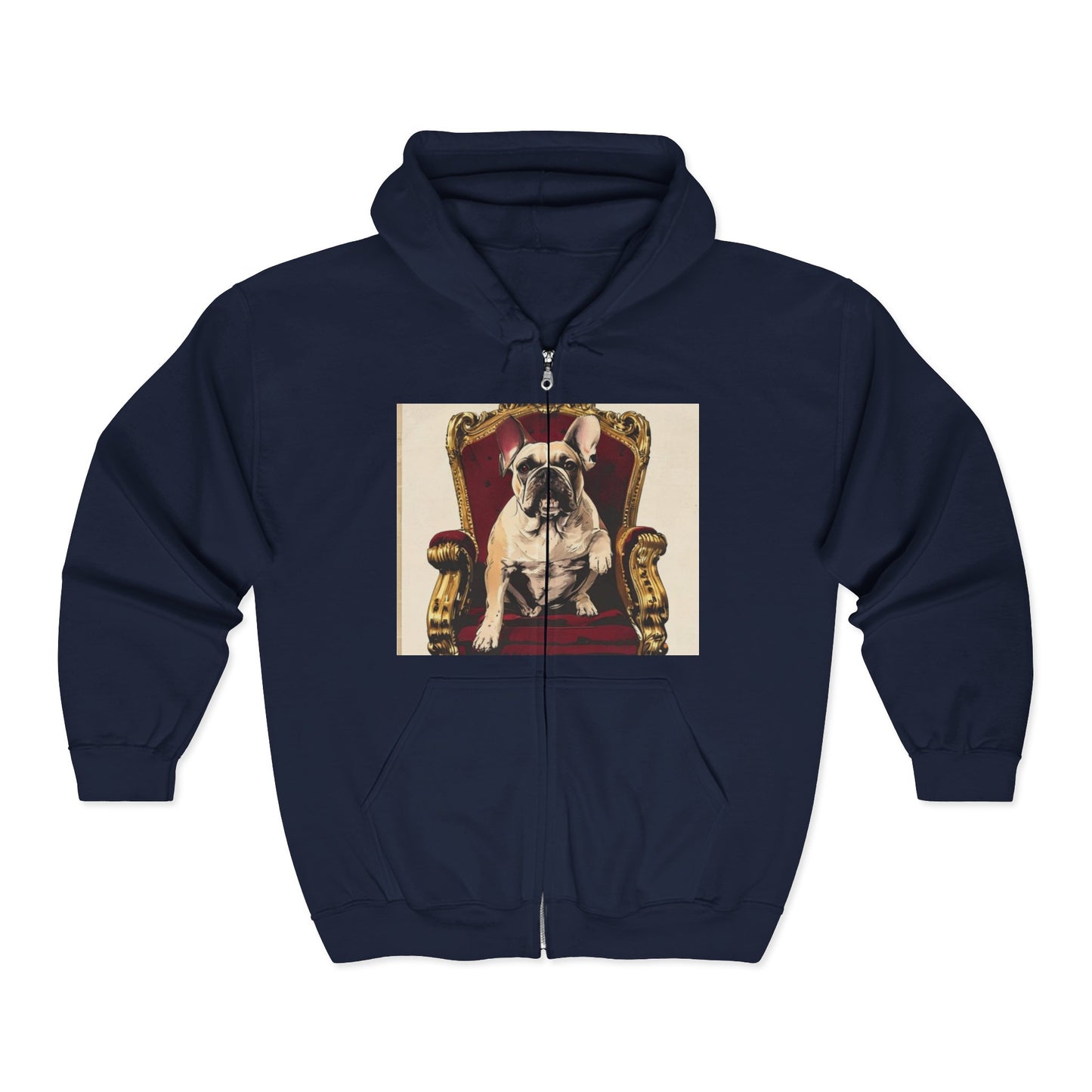 Custom Pet Portrait Unisex Zip-Up Hoodie | Funny Pet Gift
