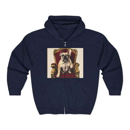 Custom Pet Portrait Unisex Zip-Up Hoodie | Funny Pet Gift