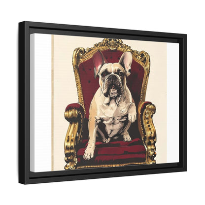 Custom Pet Portrait Framed Matte Canvas Print | Funny Pet Gift