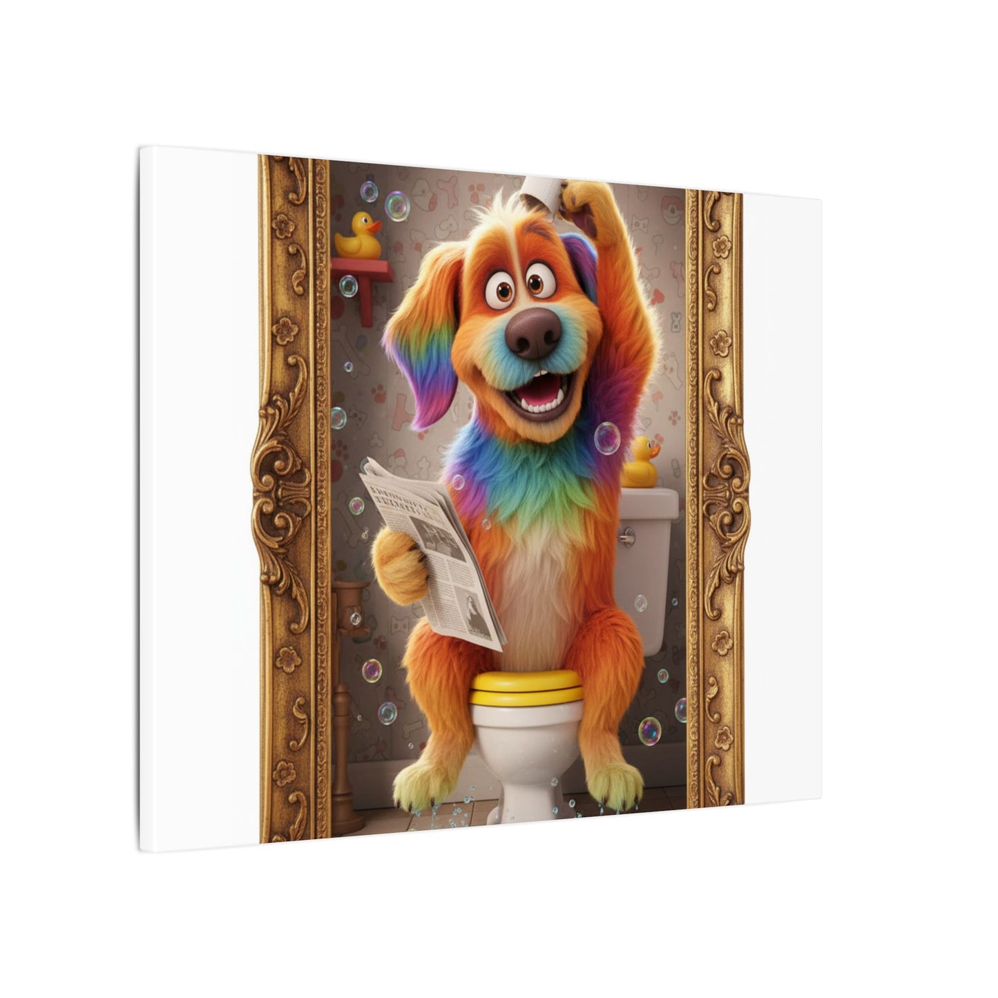 Custom Pet Portrait Canvas Print | Funny Pet Gift