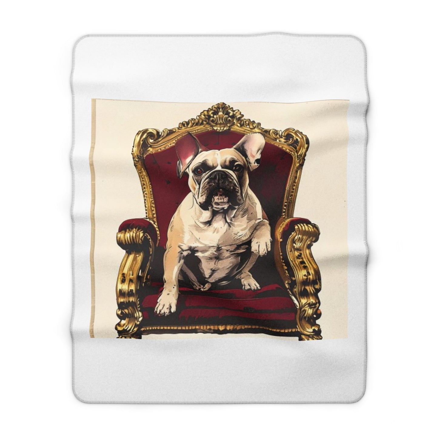 Custom Pet Portrait Sherpa Fleece Blanket | Funny Pet Gift